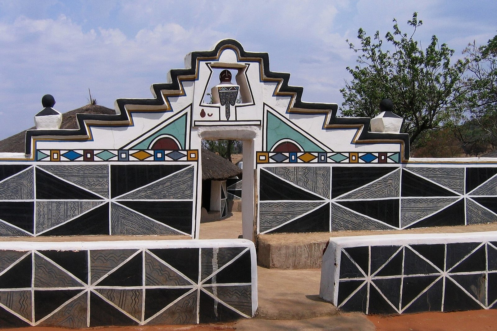 Painted Ndebele homestead, Mpumalanga