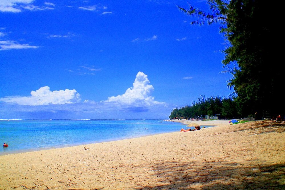 L'Ermitage beach and lagoon