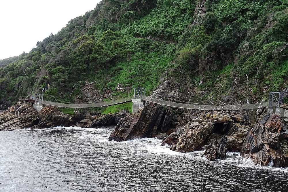 Suspension bridge at Storms River Mouth, Tsitsikamma